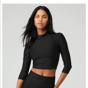 Archer Fitted Long Sleeve crop top